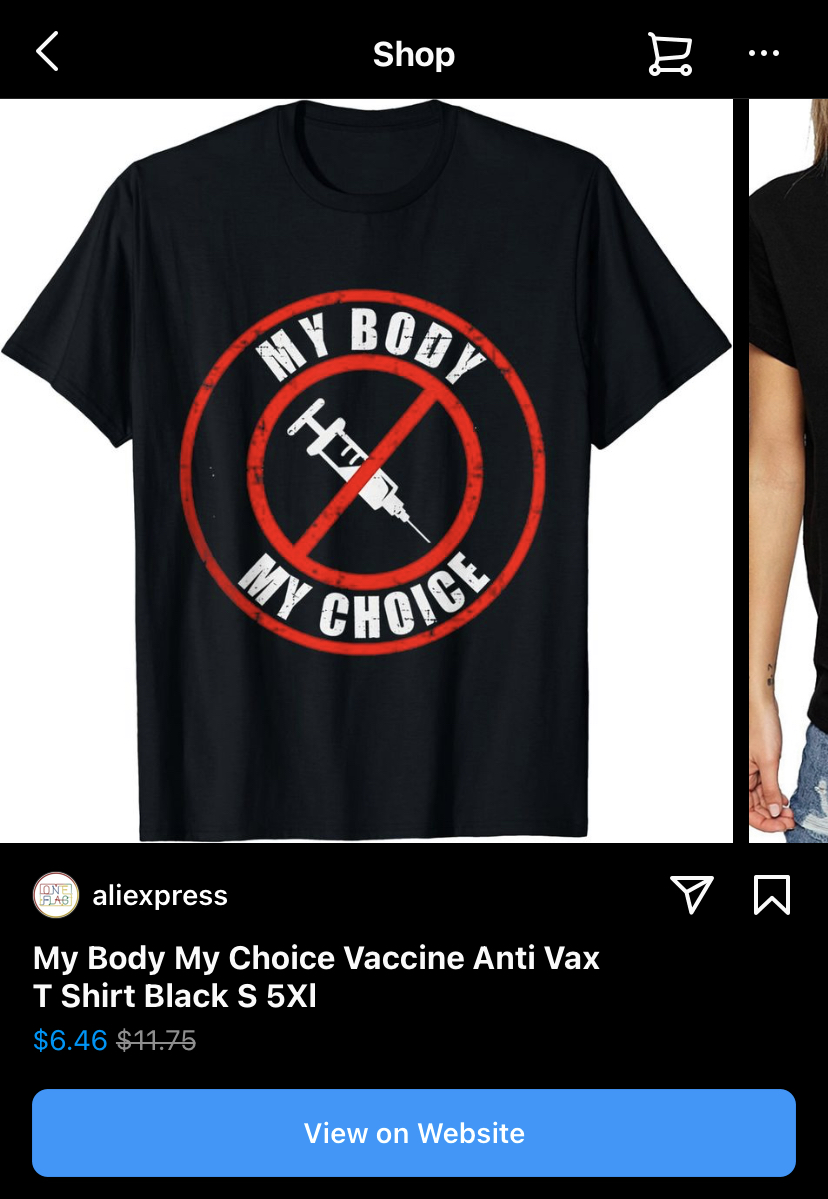 Ali express -- my body my choice