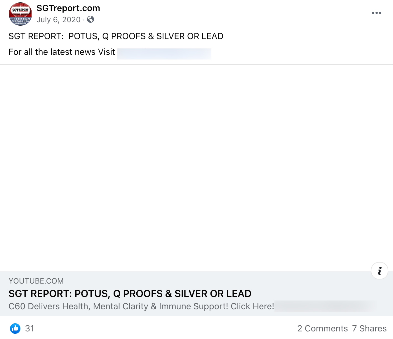 SGT Report QAnon Facebook2