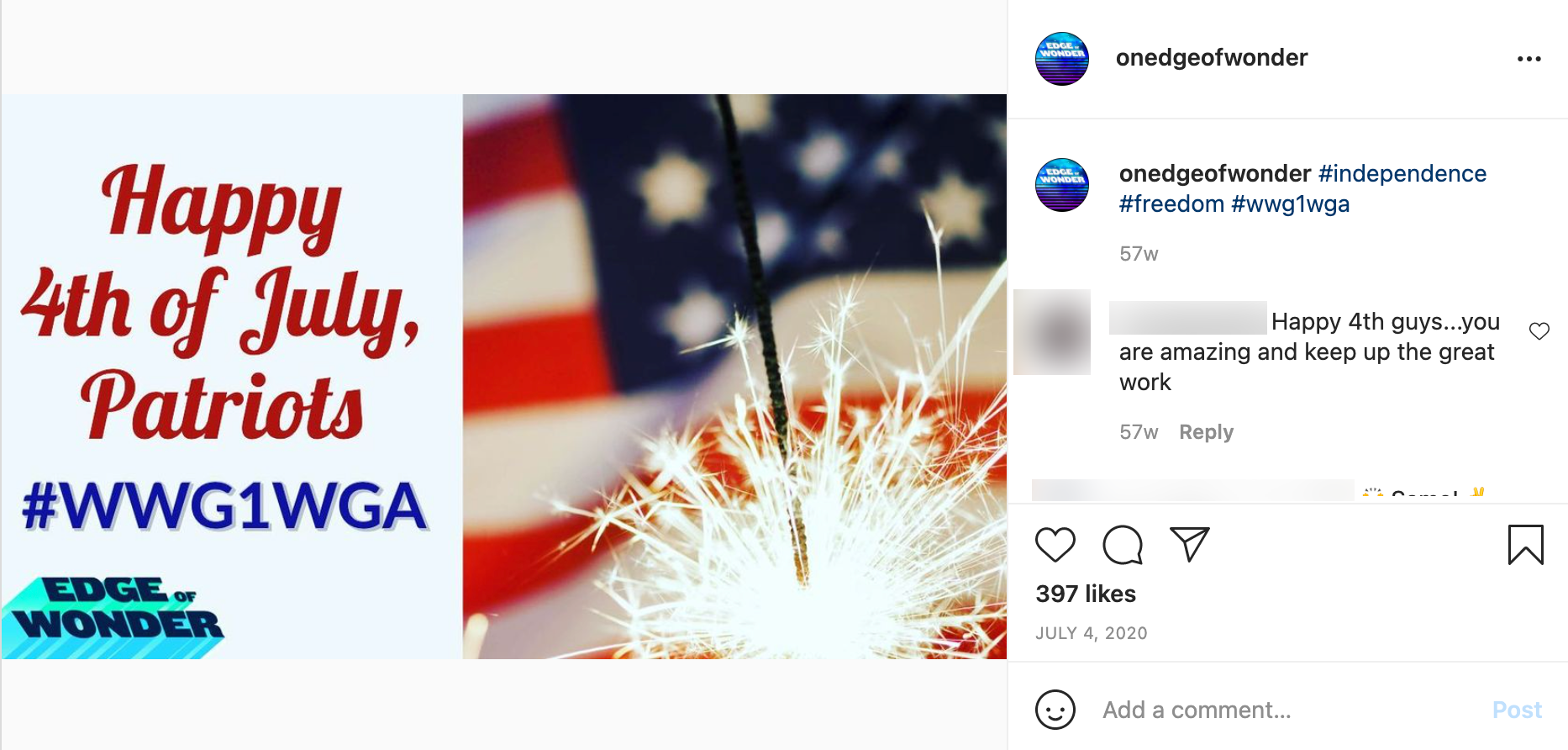 Edge of Wonder Q post2