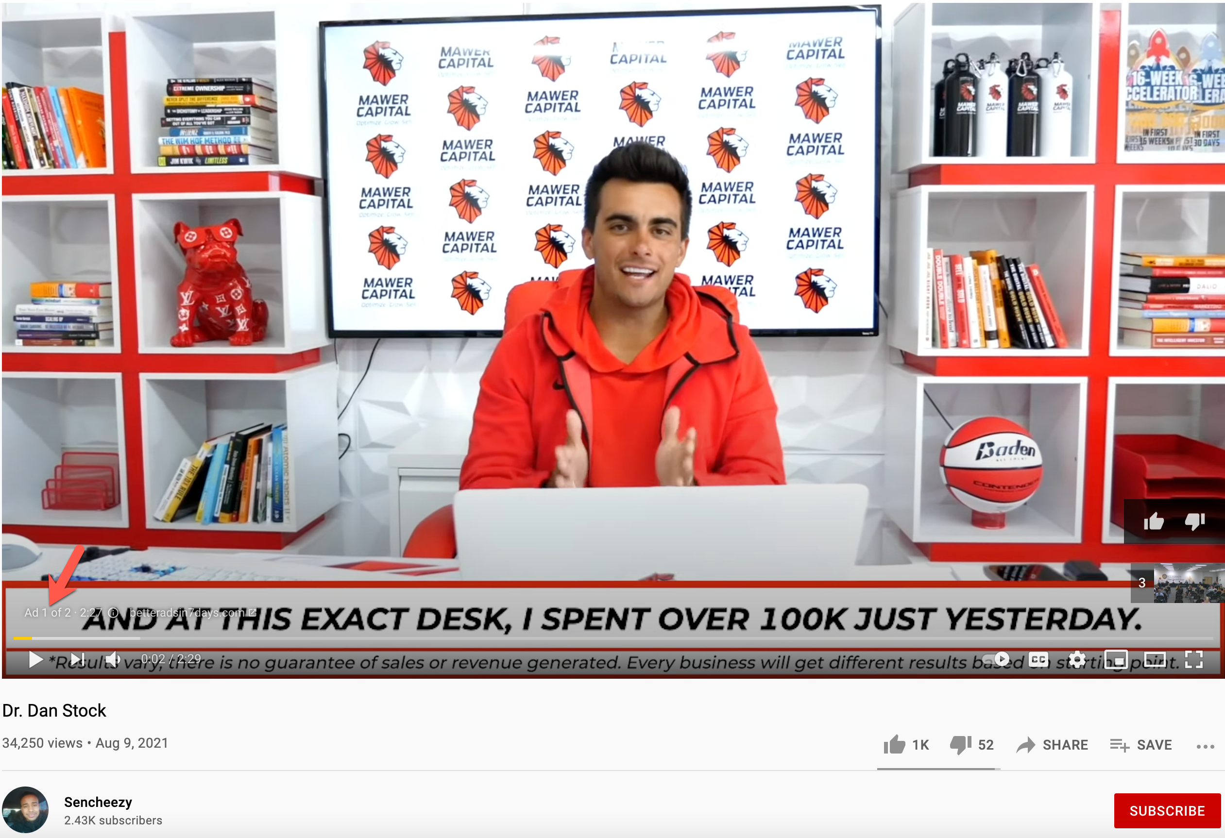 Dan Stock YouTube video ads4