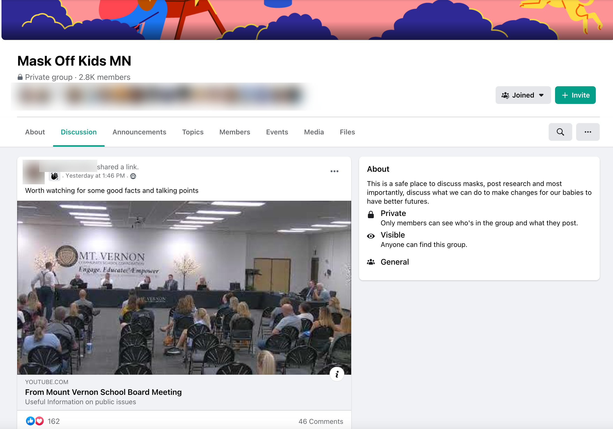 image of facebook post