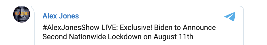 alex jones telegram