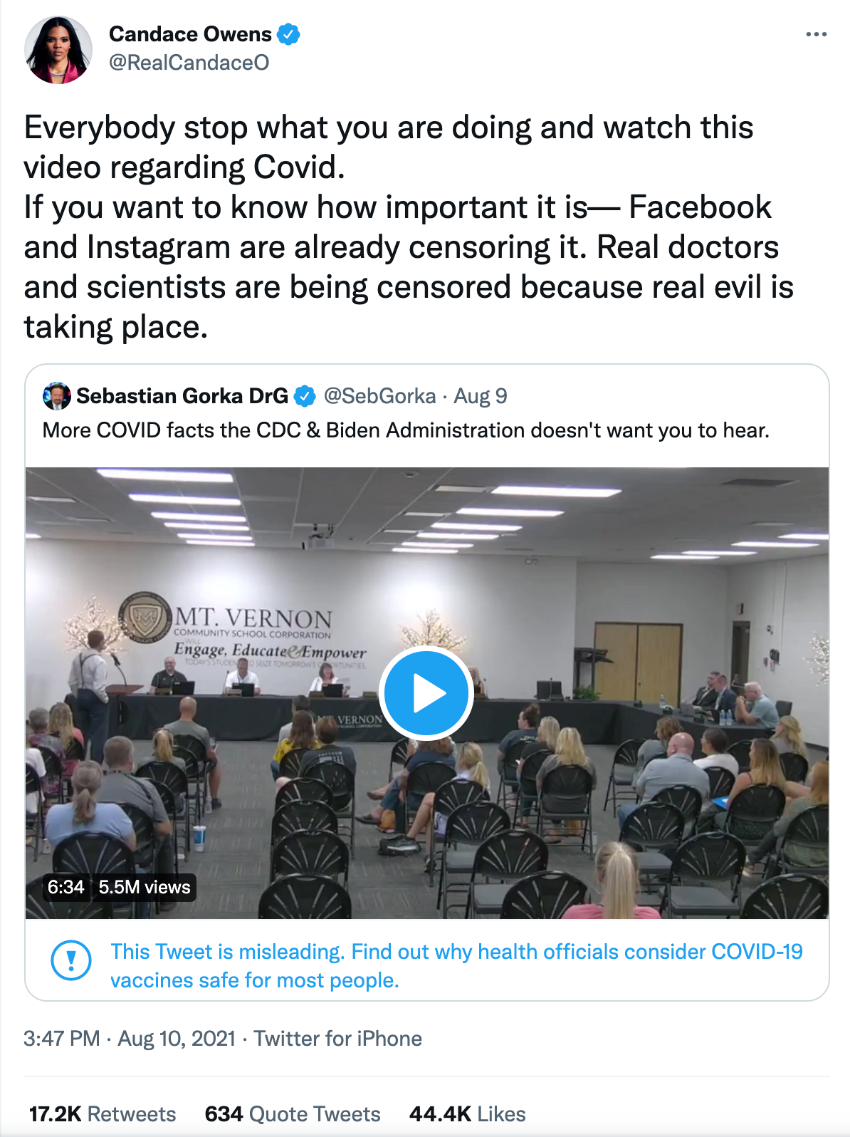 Owens Gorka Twitter Stock video