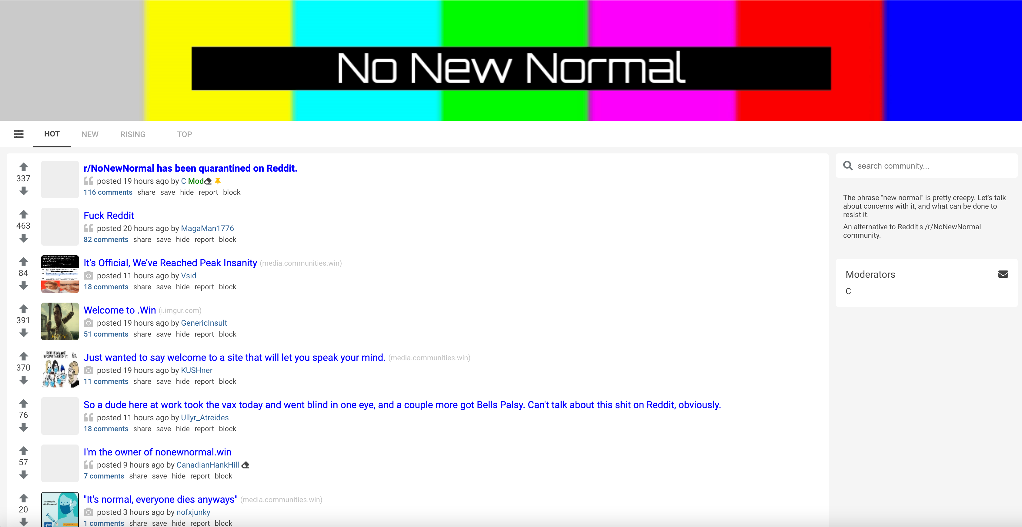 No New Normal TheDonald