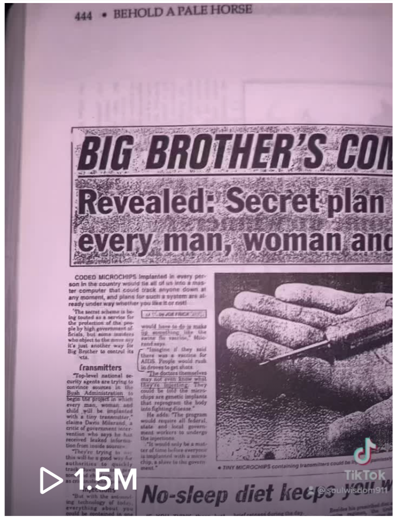 tiktok big brother microchip injection