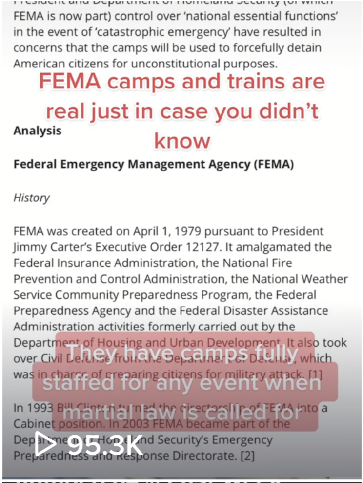 fema camps tiktok