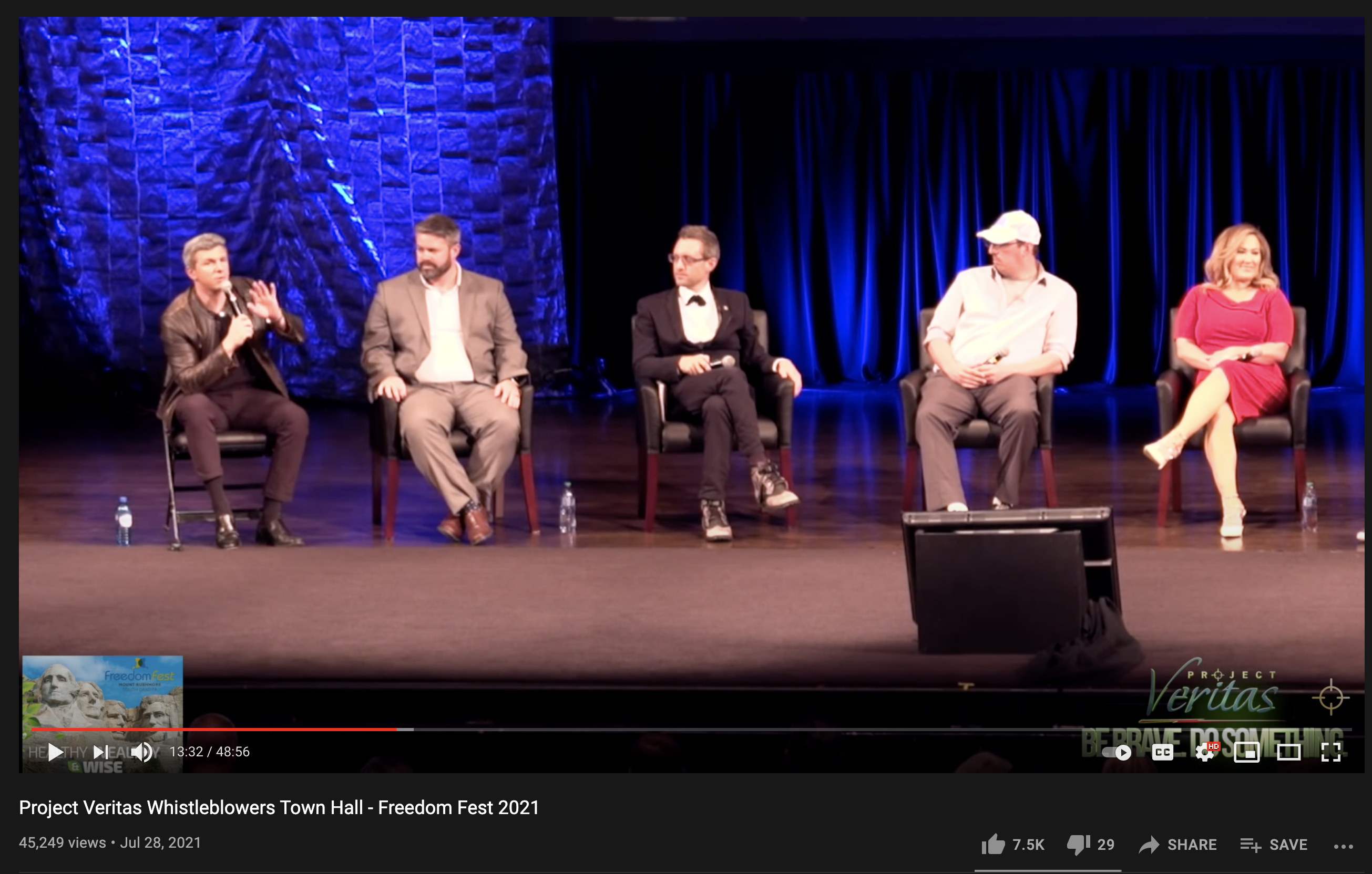 Project Veritas townhall event with their "insiders" 