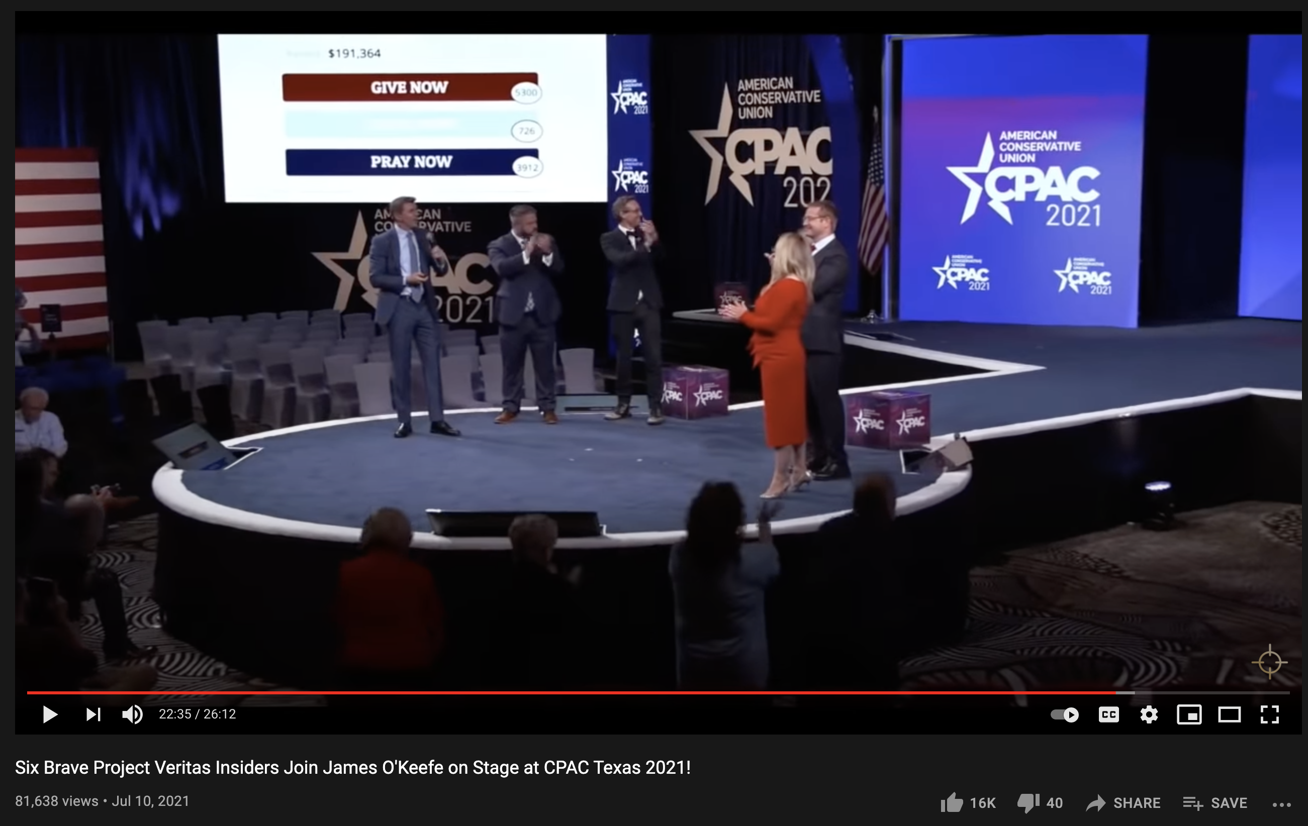 Project Veritas featured "whistleblowers" at Texas CPAC