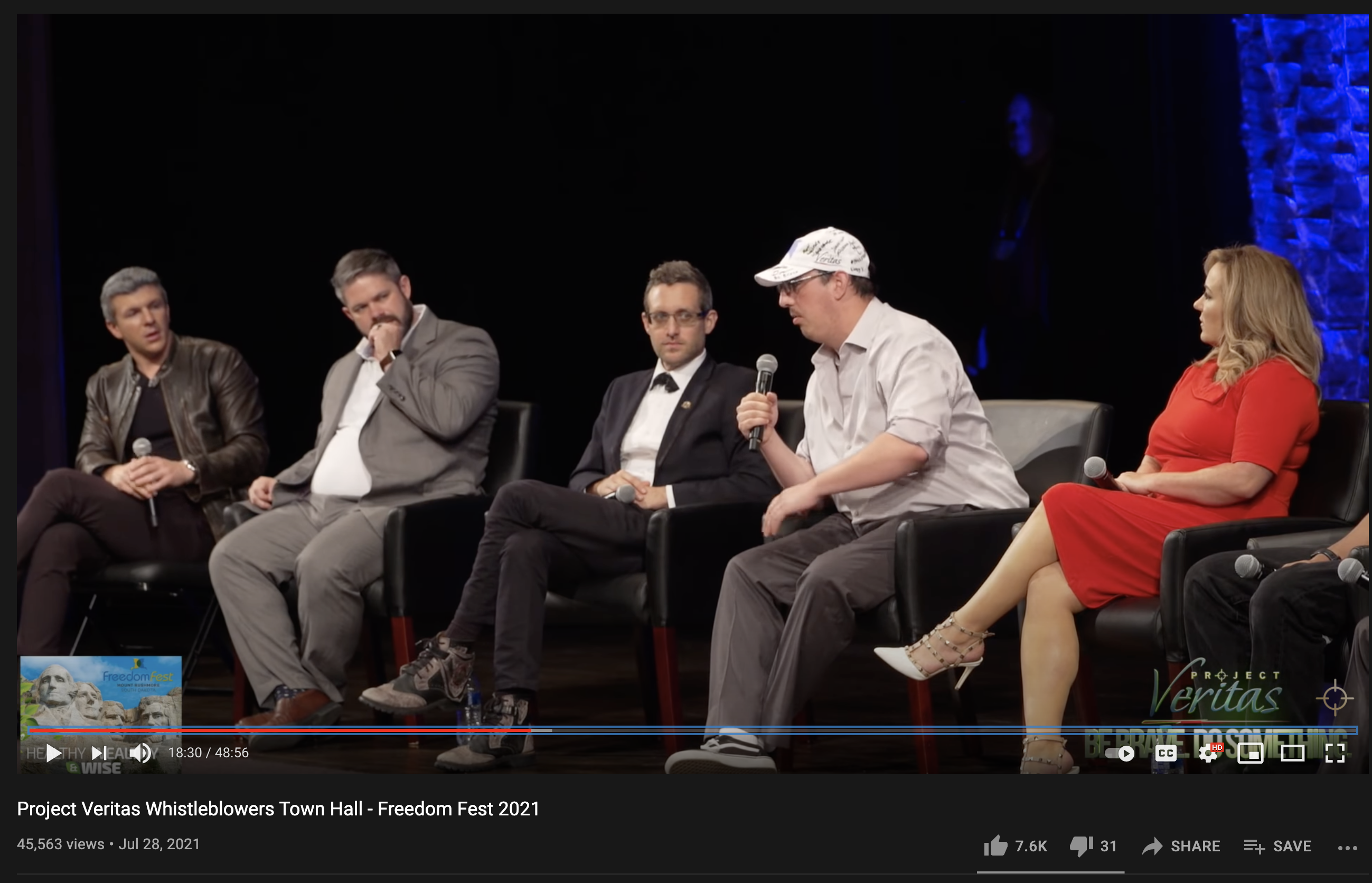 Hopkins at a Project Veritas panel 