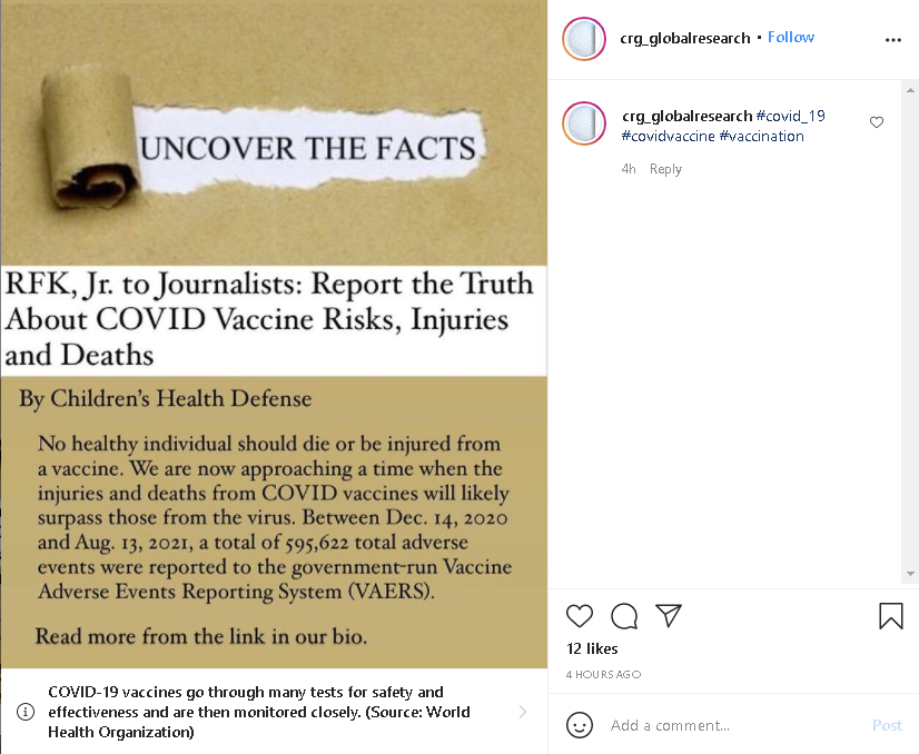 Global Research Instagram