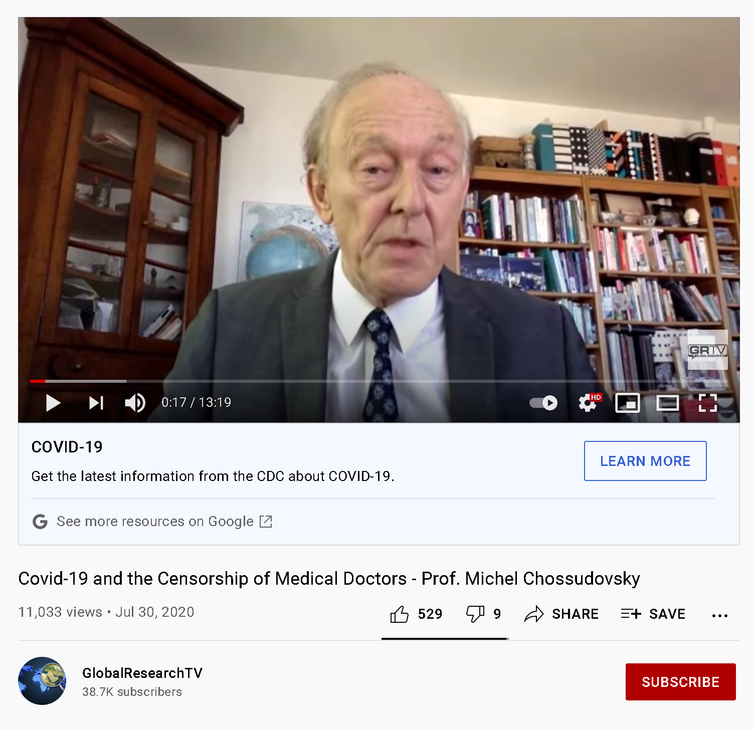 Global Research Youtube Covid-19 and the Censorship of Medical Doctors - Prof. Michel Chossudovsky.png 