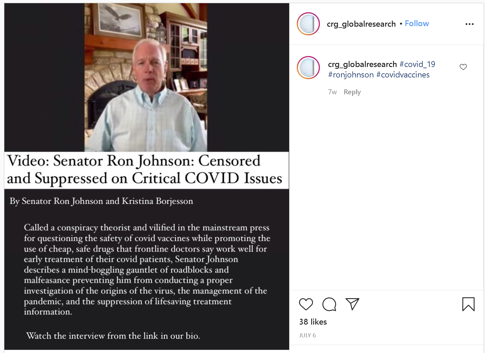 Global Research Instagram Sen Ron Johnson Vaccines.png