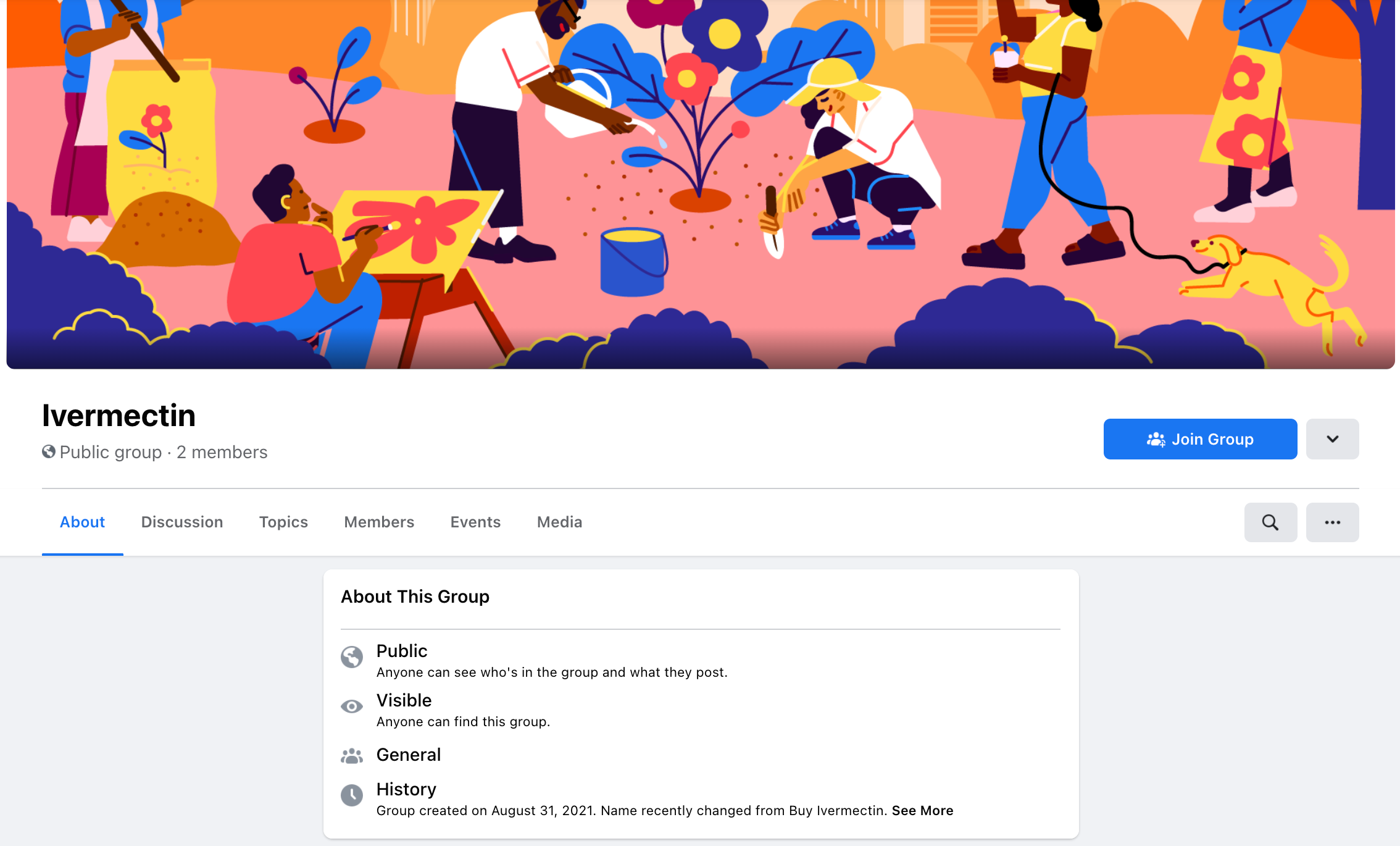 image of facebook group