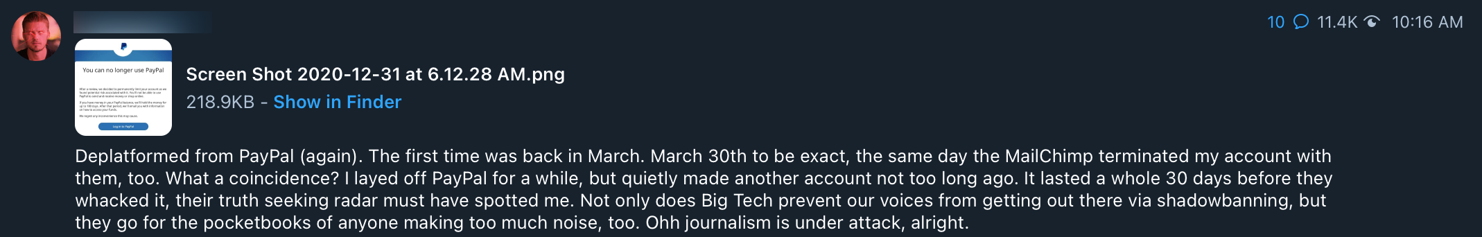 Jordan Sather PayPal