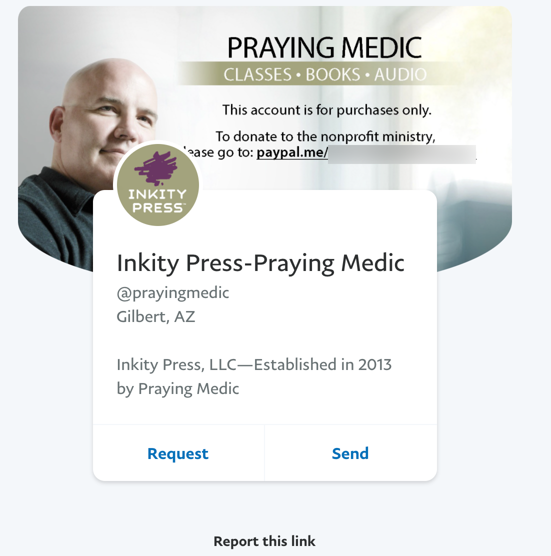 Praying Medic PayPal1