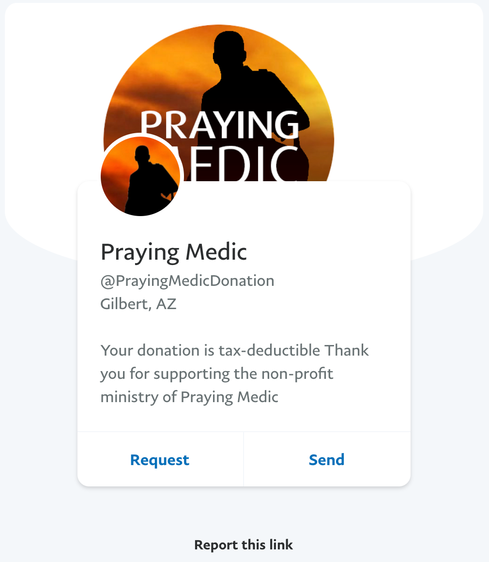 Praying Medic PayPal2