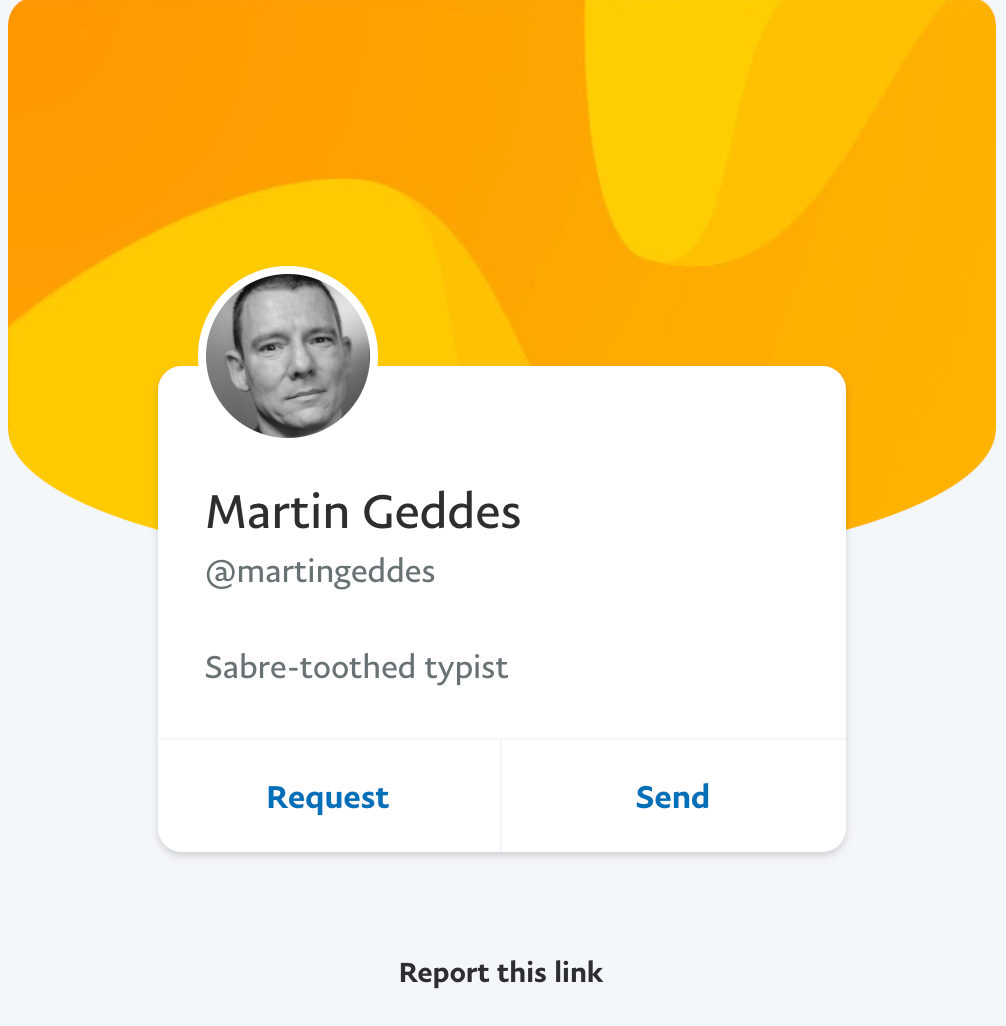 Martin Geddes PayPal
