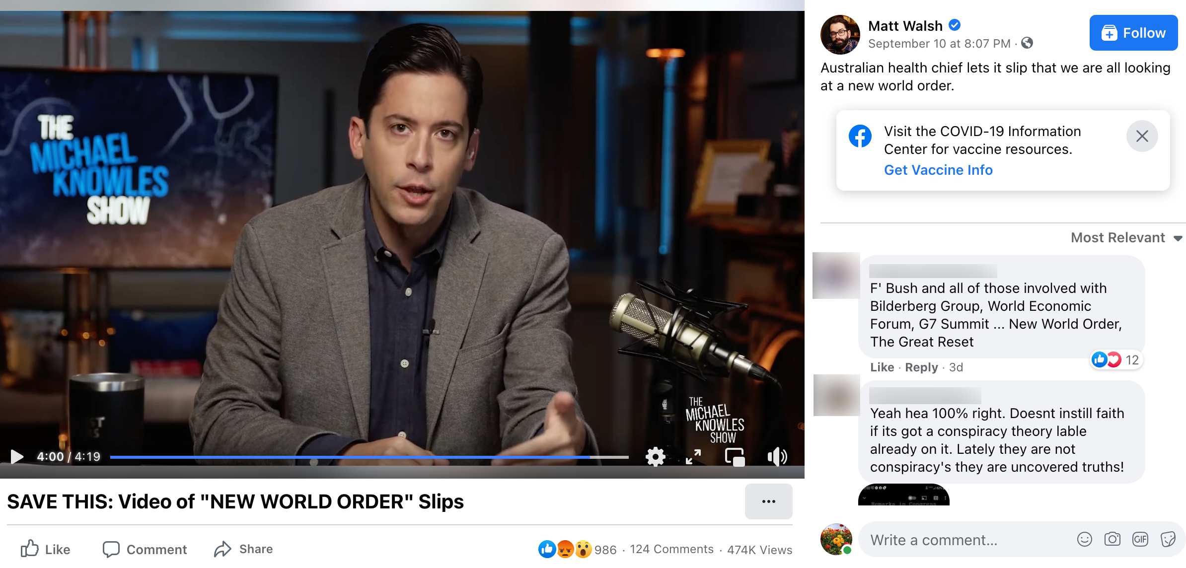 image of facebook post