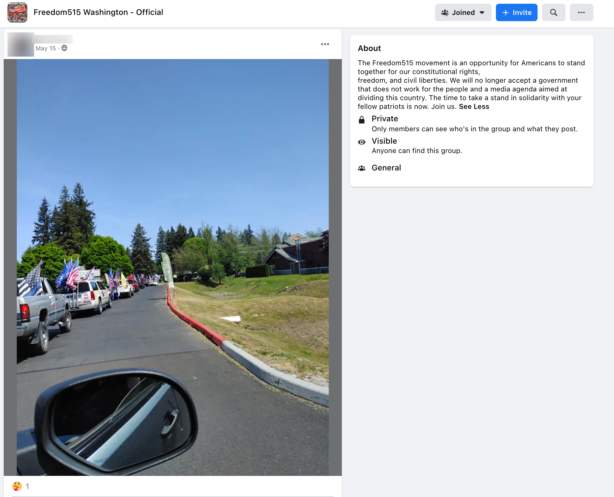 image of facebook post
