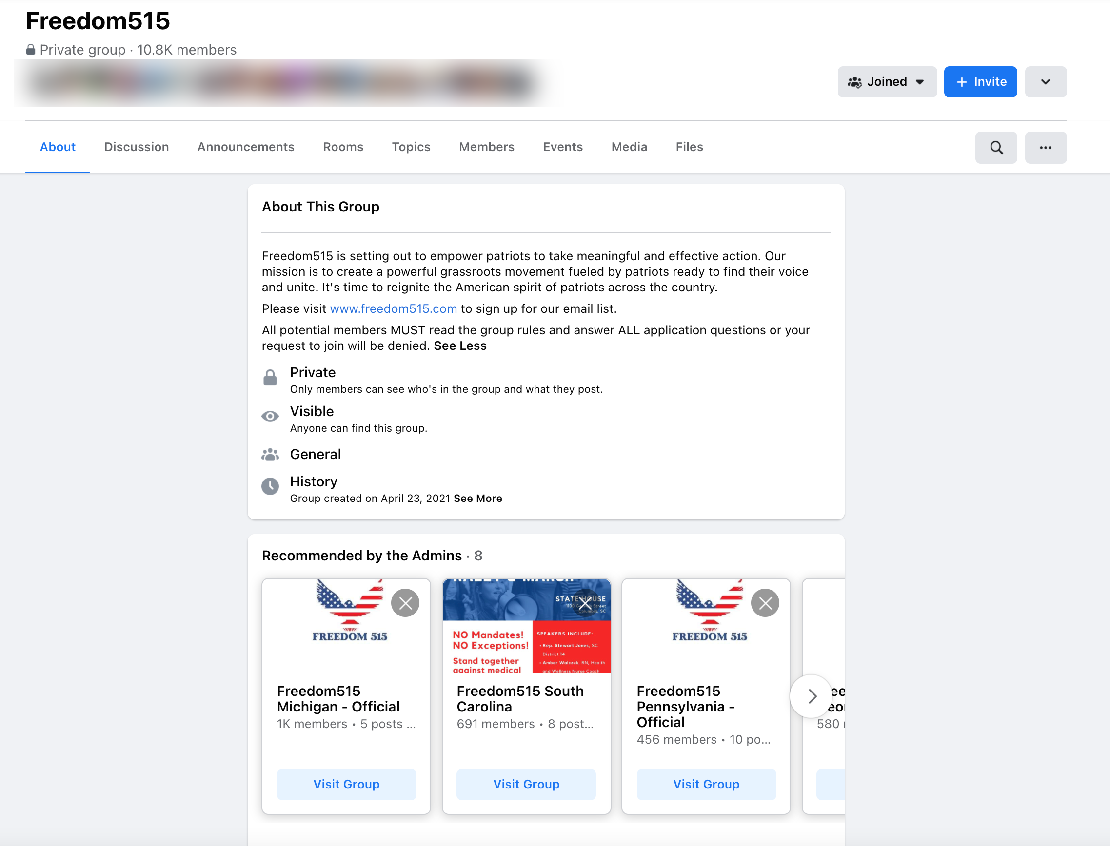 image of facebook group