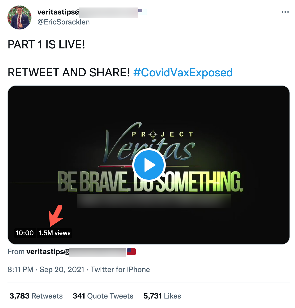 Veritas Twitter video