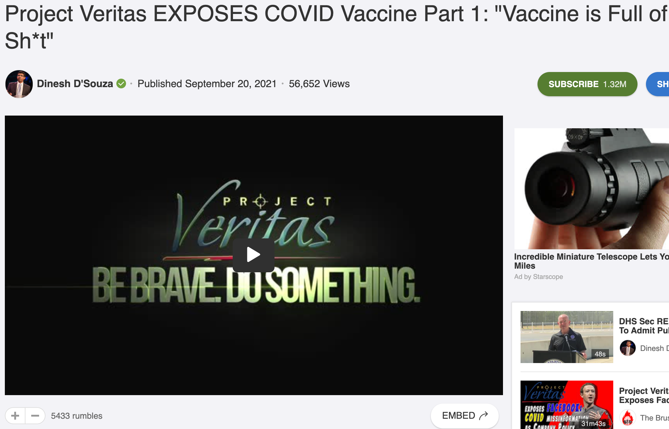 Veritas video Rumble2