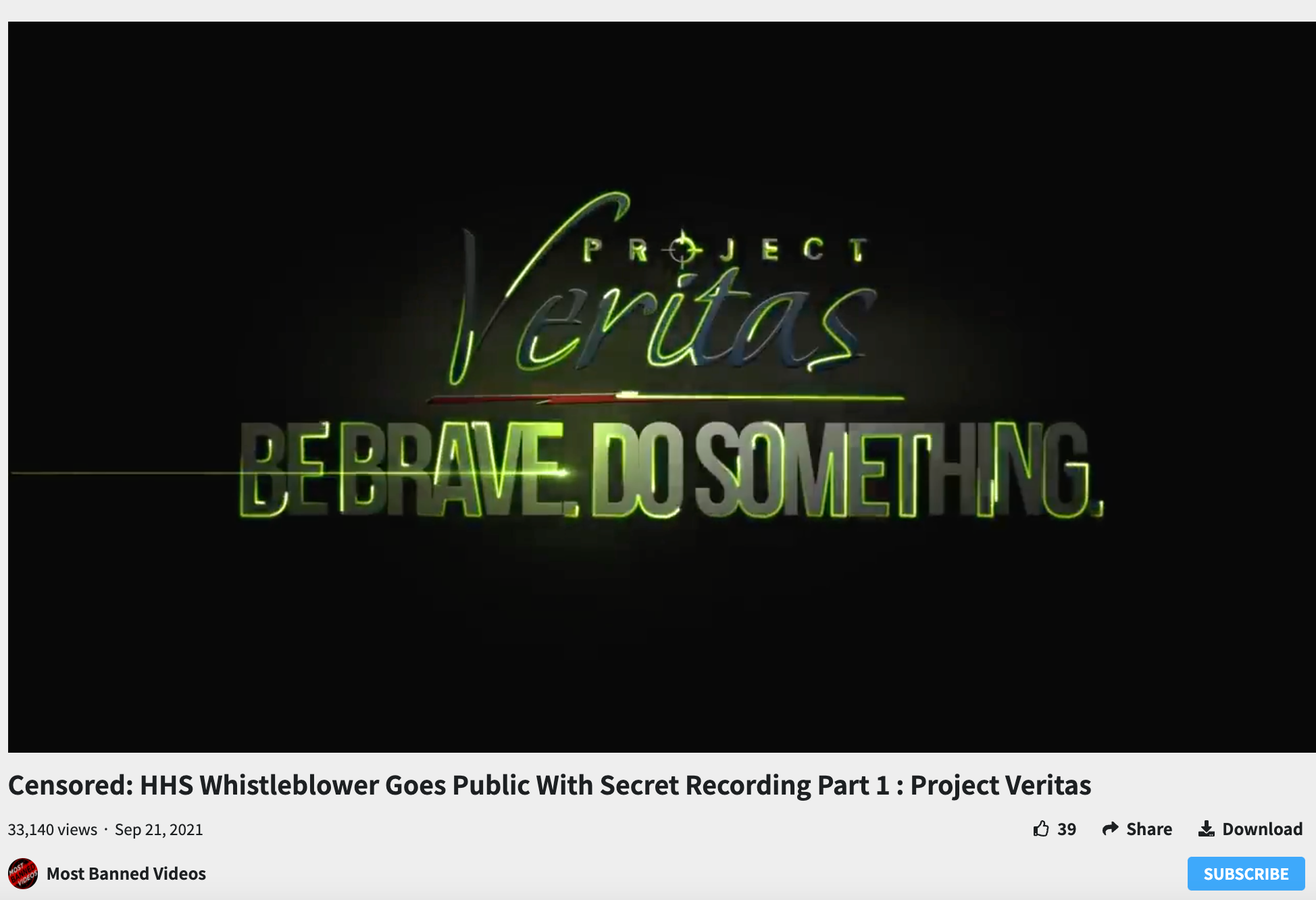 Veritas video Infowars