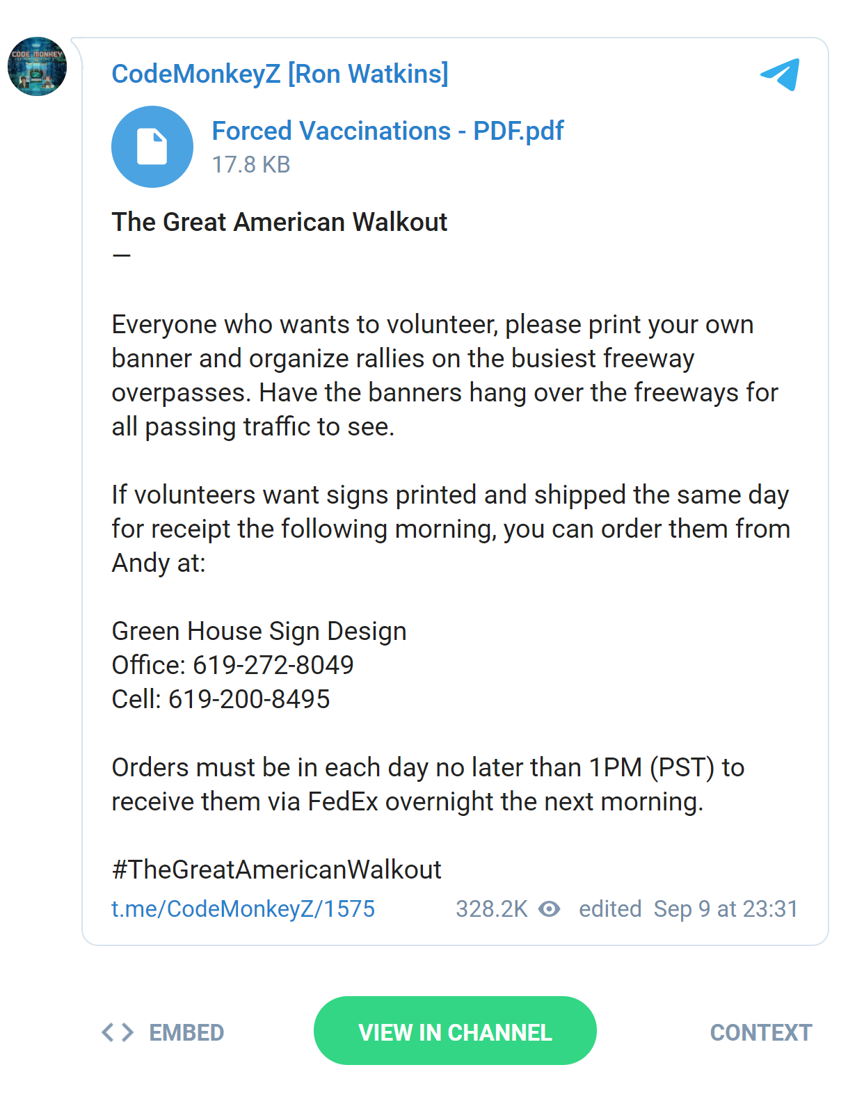 Ron Watkins - Telegram - Sept 2021.png 