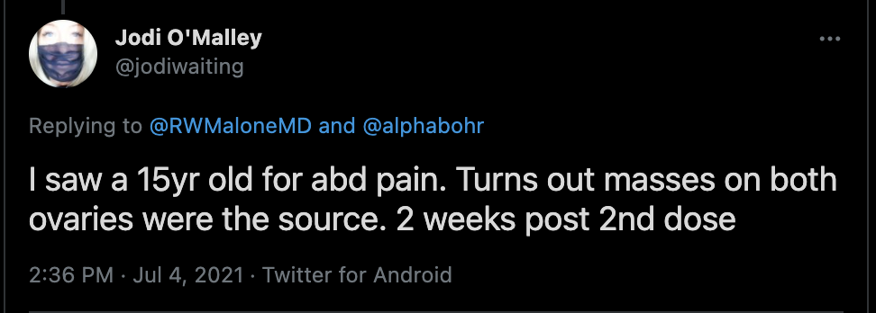 From Jodi O'Malley's Twitter account. 