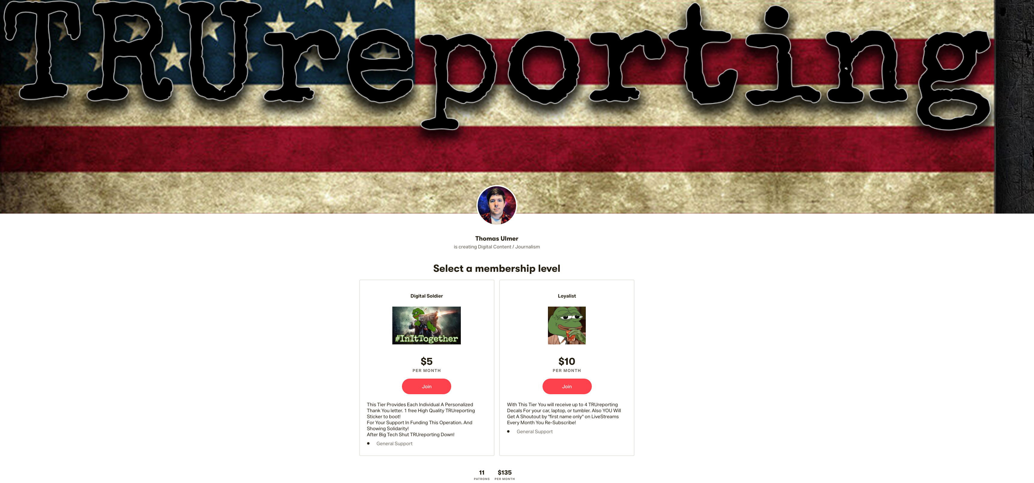 TruReporting Patreon