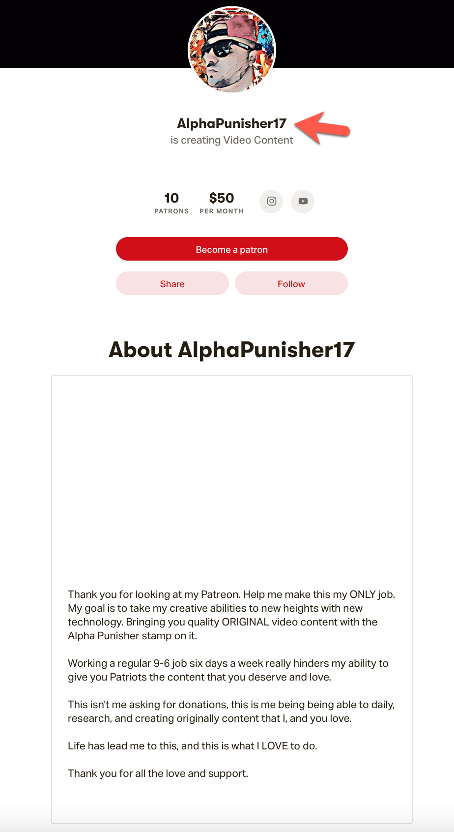 AlphaPunisher17 Patreon