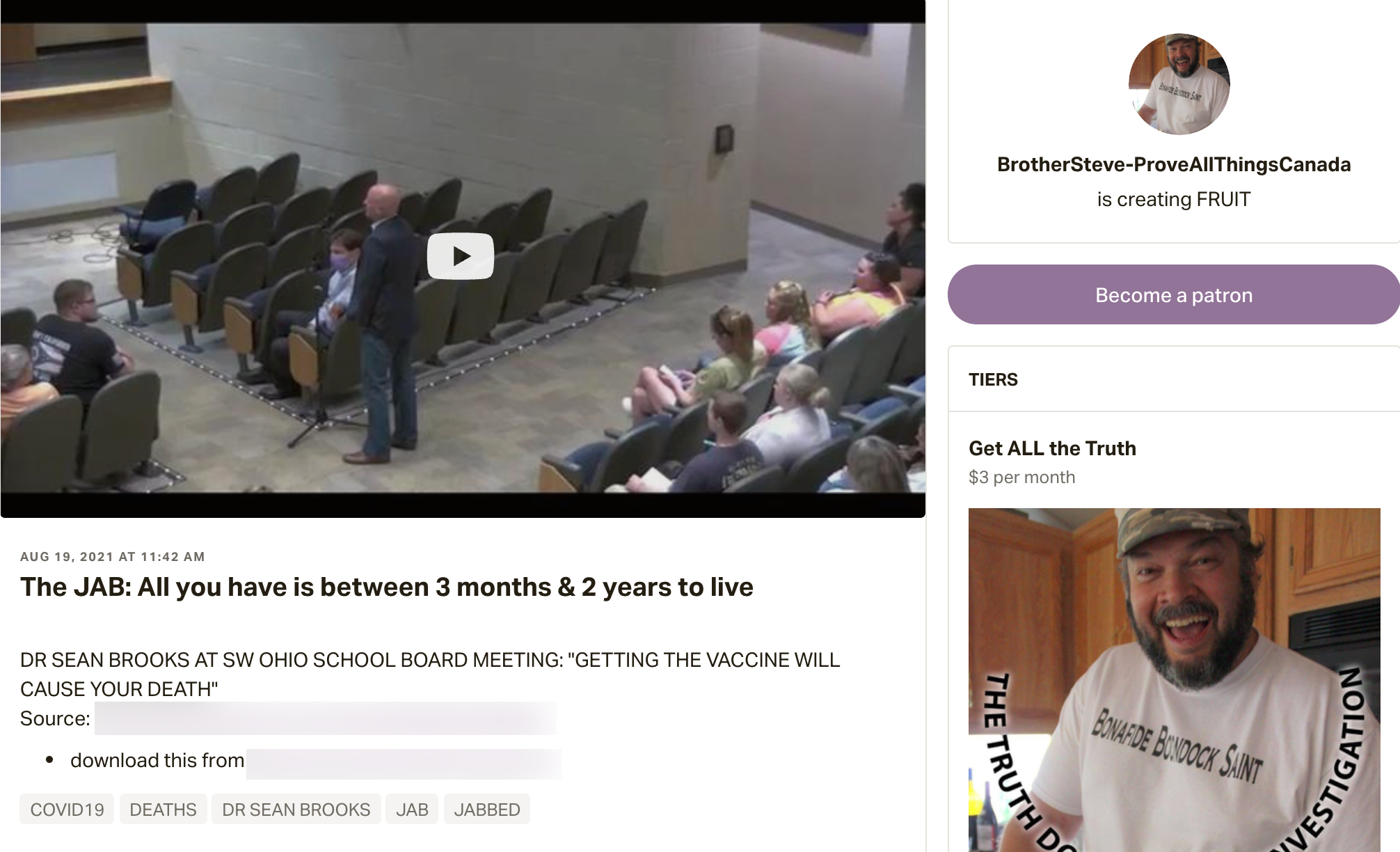 BrotherSteve-ProveAllThingsCanada Patreon