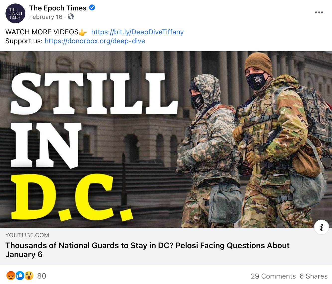 image of facebook post