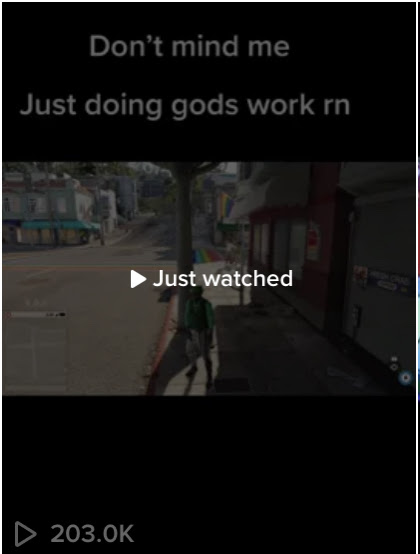 image of tiktok with 200K views