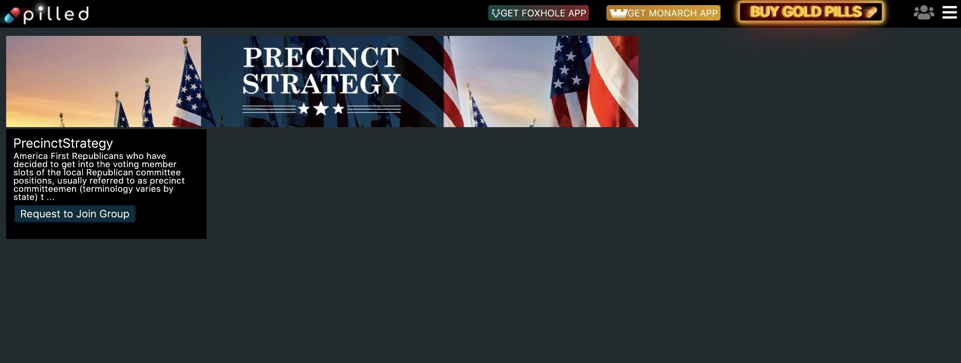 Pilled.net homepage