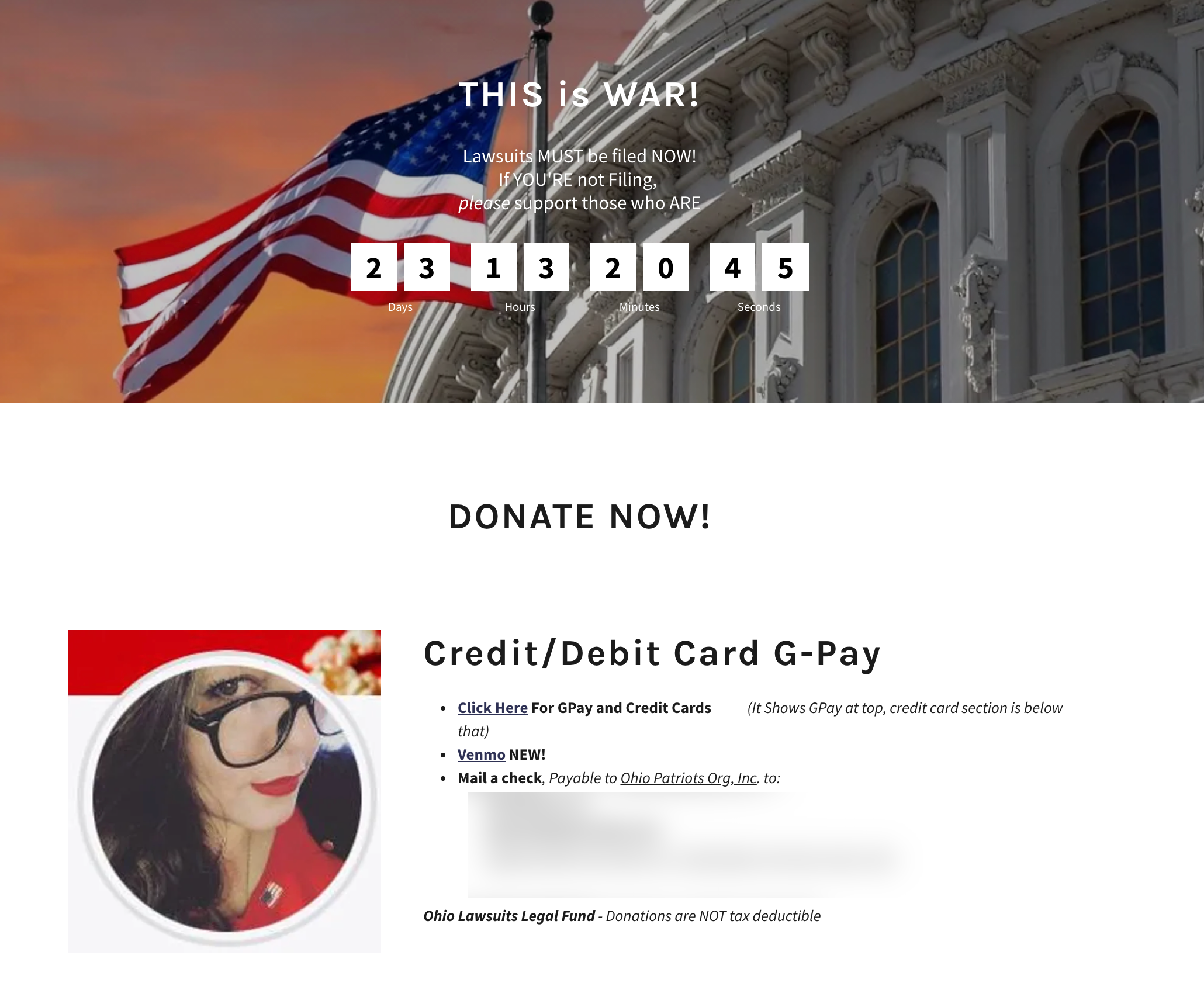 Tore donation page