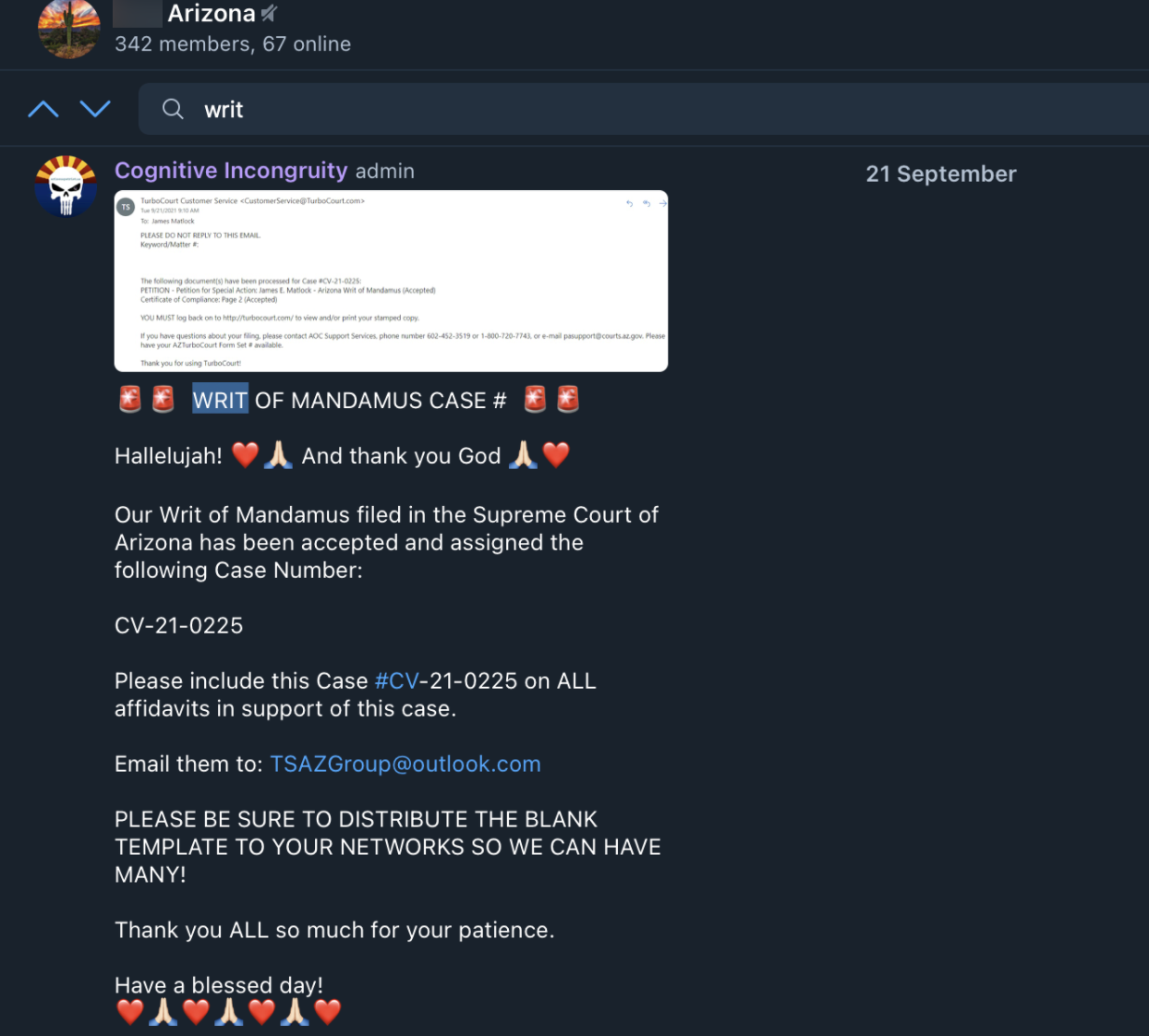 Arizona Tore group admin post4