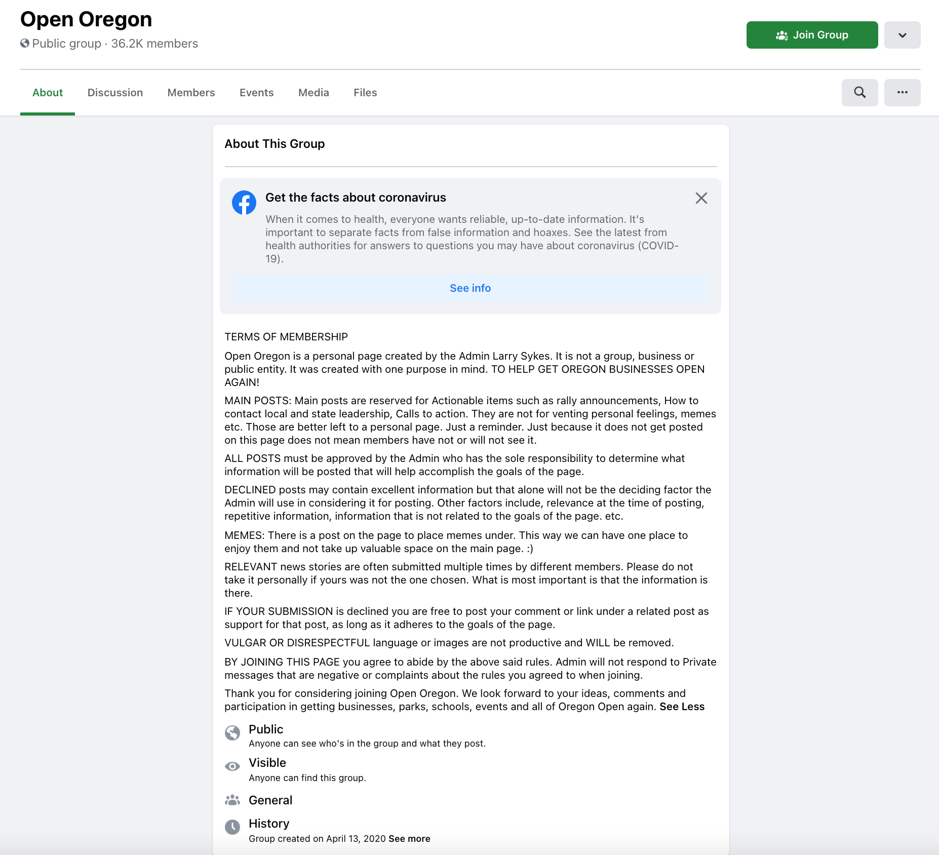 image of facebook group