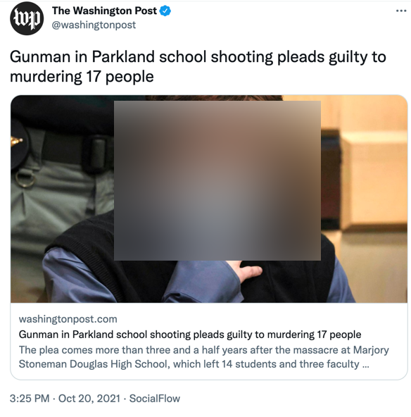 Washington Post tweet about guilty plea