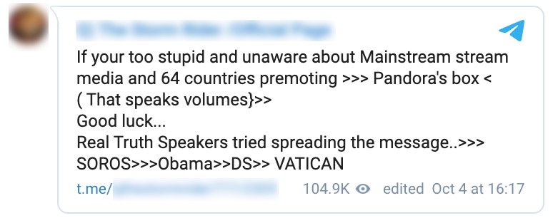 anon influencer dismisses pandora papers 2