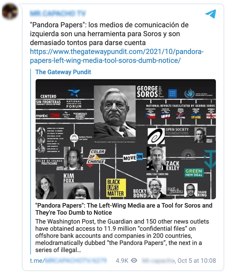 spanish qanon channel amplifies pandora paper article