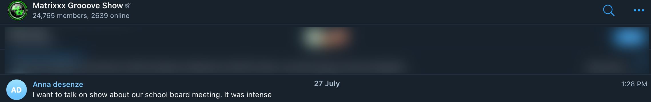 Anna Desenze MG Show group post