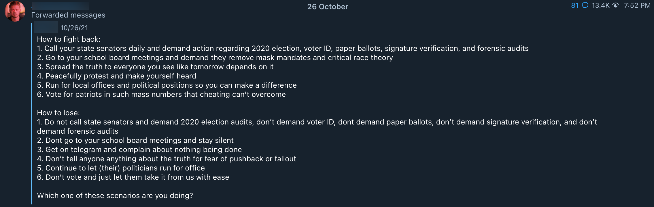 School boards QAnon post