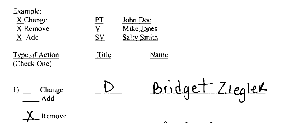 M4L Z removal from incorporation documents