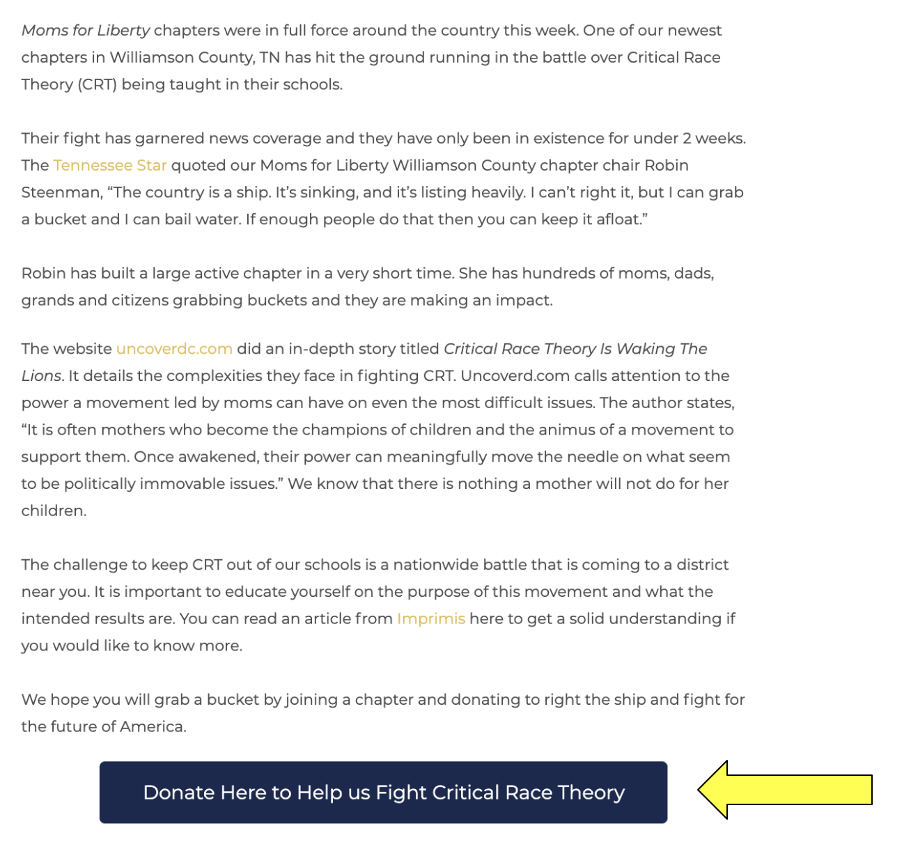 donate here to stop crt