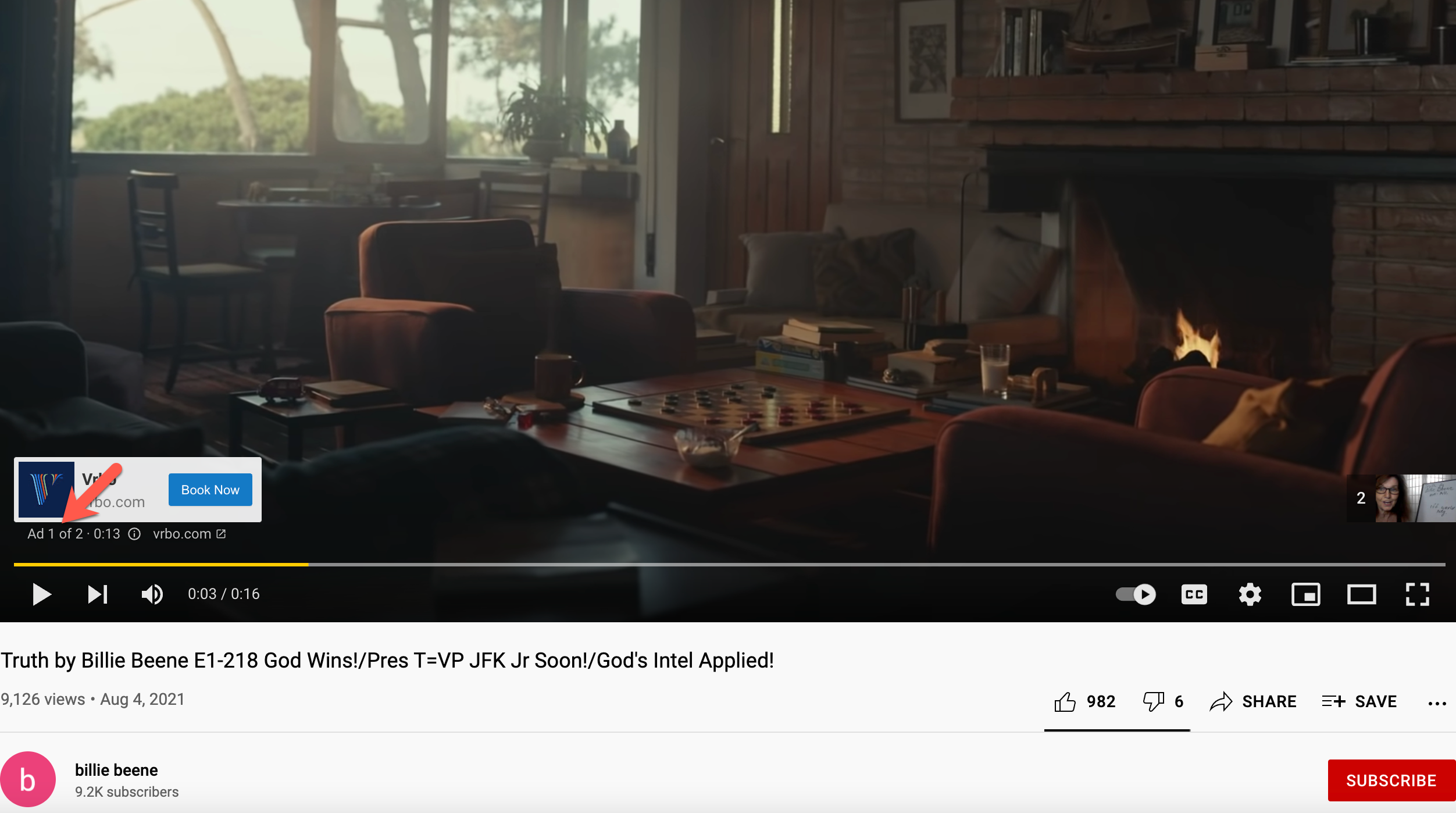 YouTube billie beene QAnon JFK Jr video2