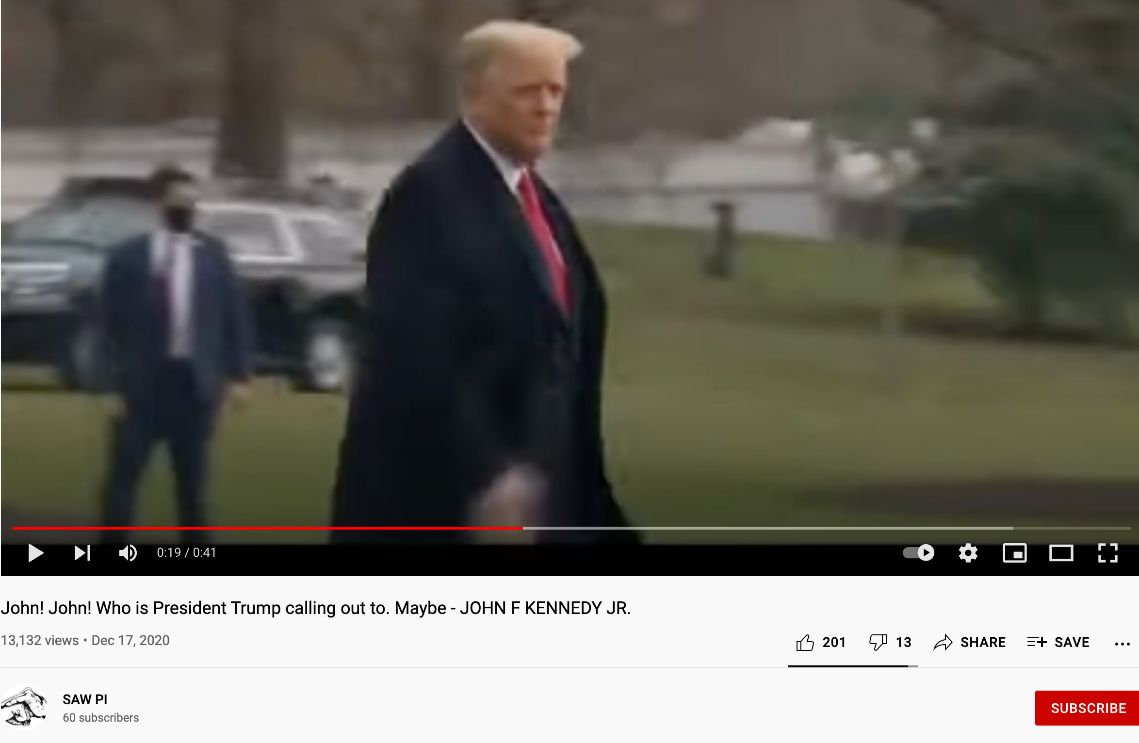 YouTube QAnon JFK Jr. video10