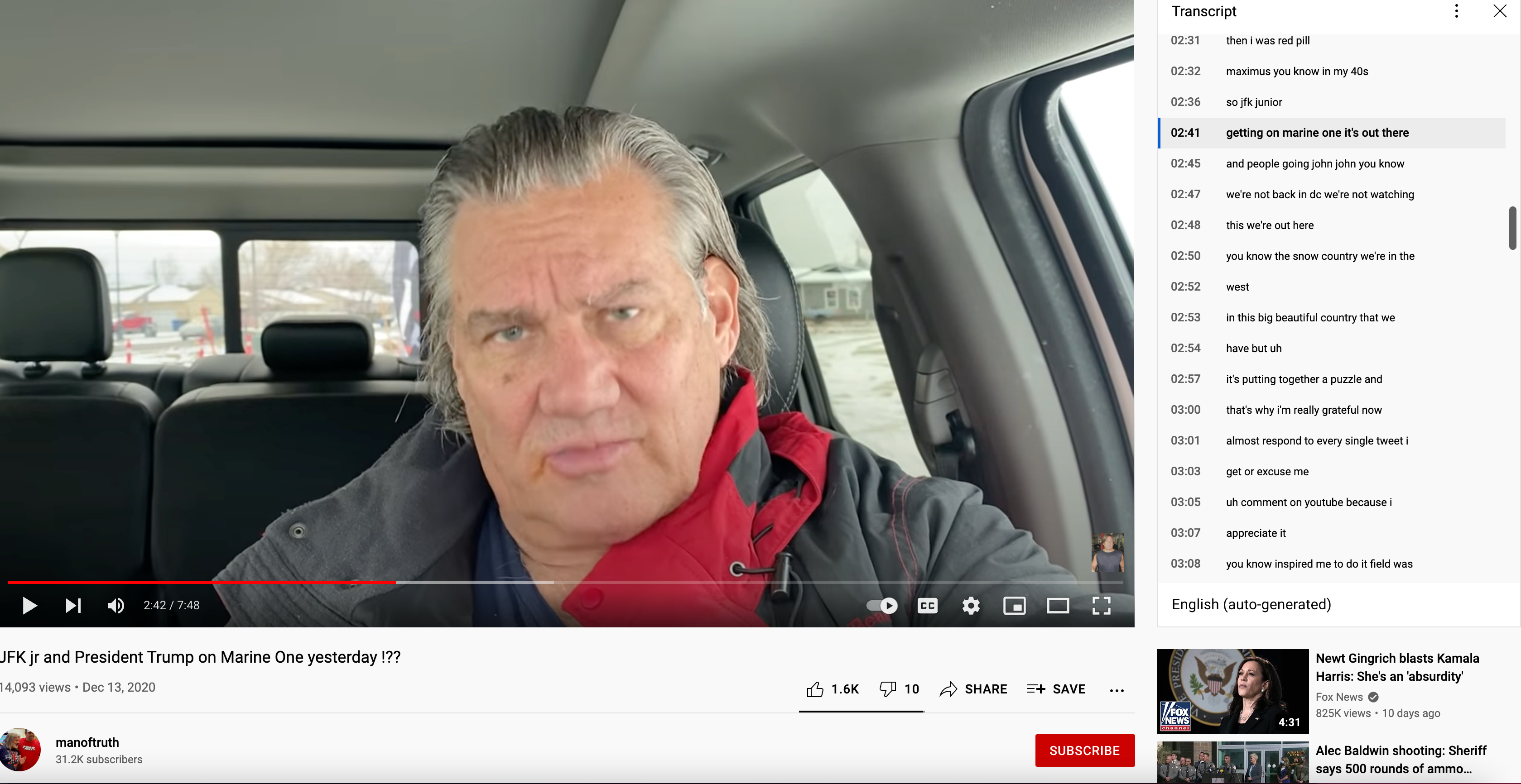 YouTube QAnon JFK Jr. video11