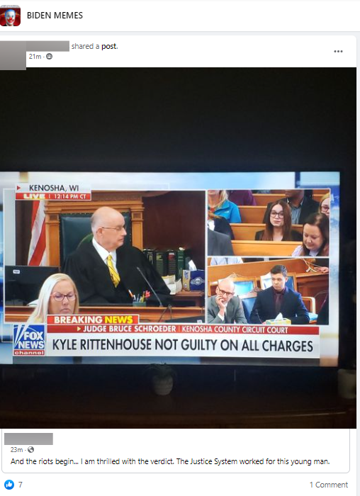 image of facebook post