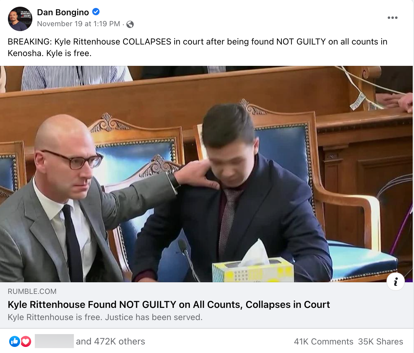 image of facebook post